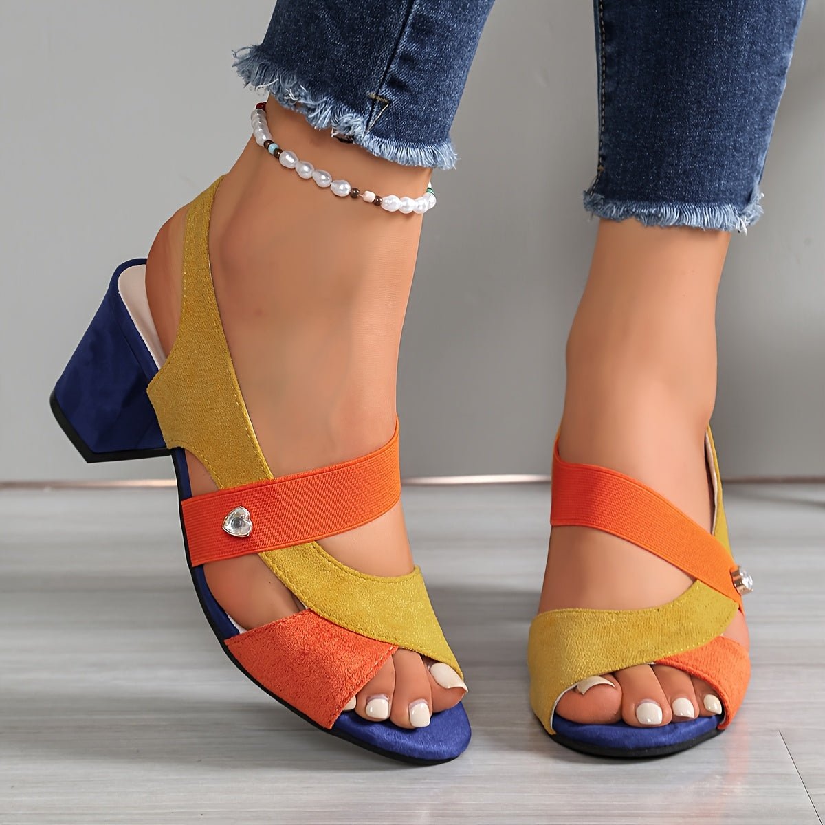 Sevara | Women's Block Heel Sandals Open Toe Slingback - Image 11