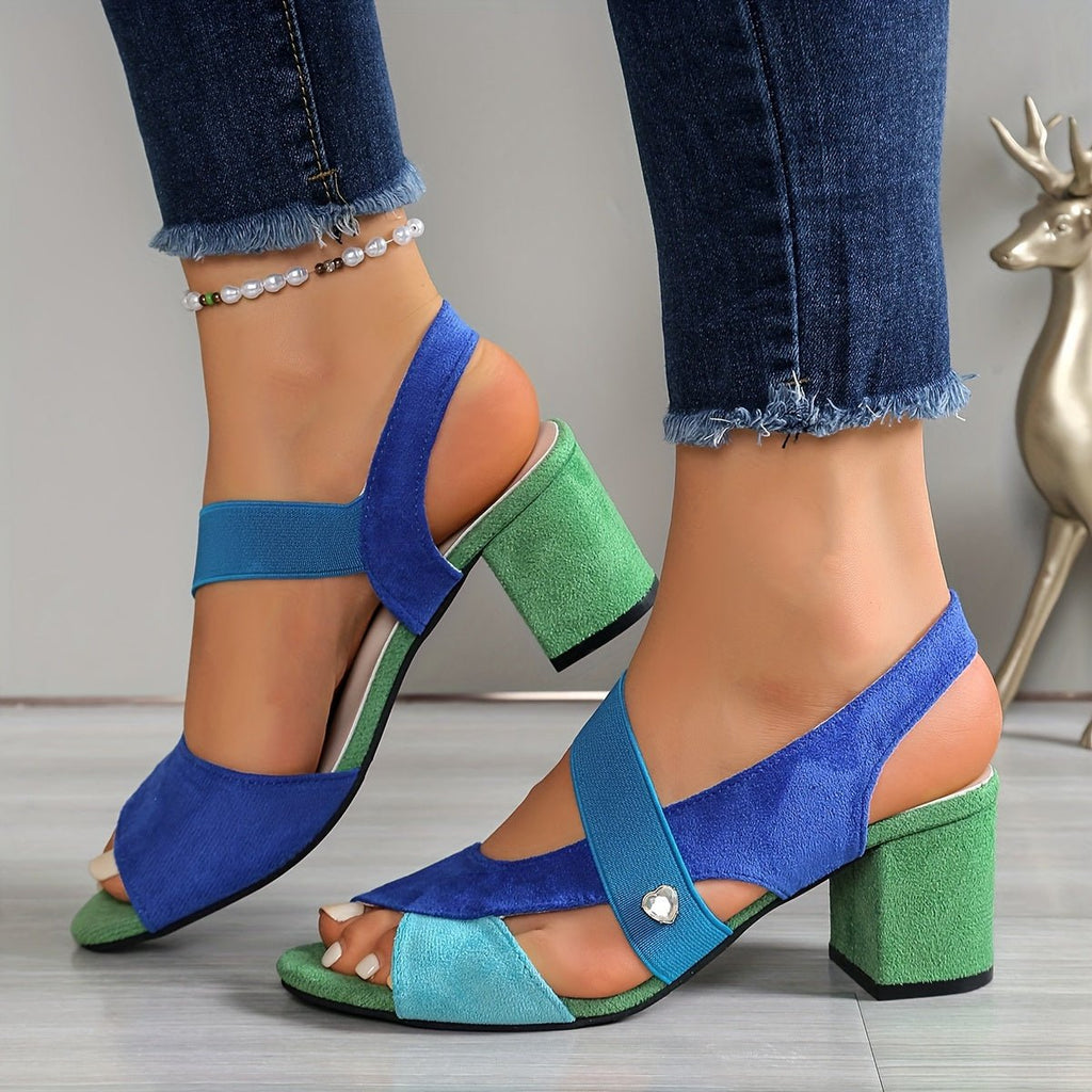 Sevara | Women's Block Heel Sandals Open Toe Slingback - Image 5