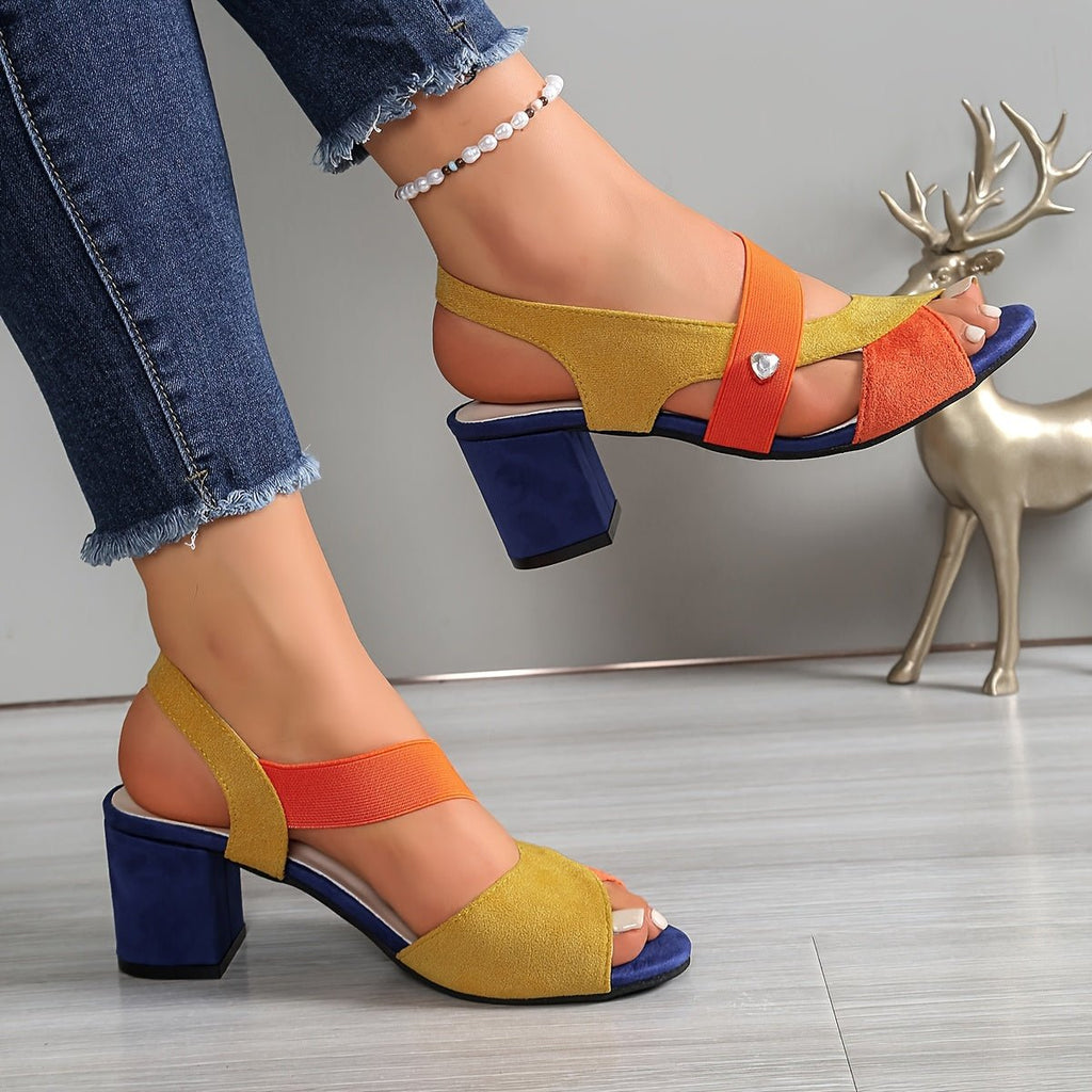 Sevara | Women's Block Heel Sandals Open Toe Slingback - Image 9