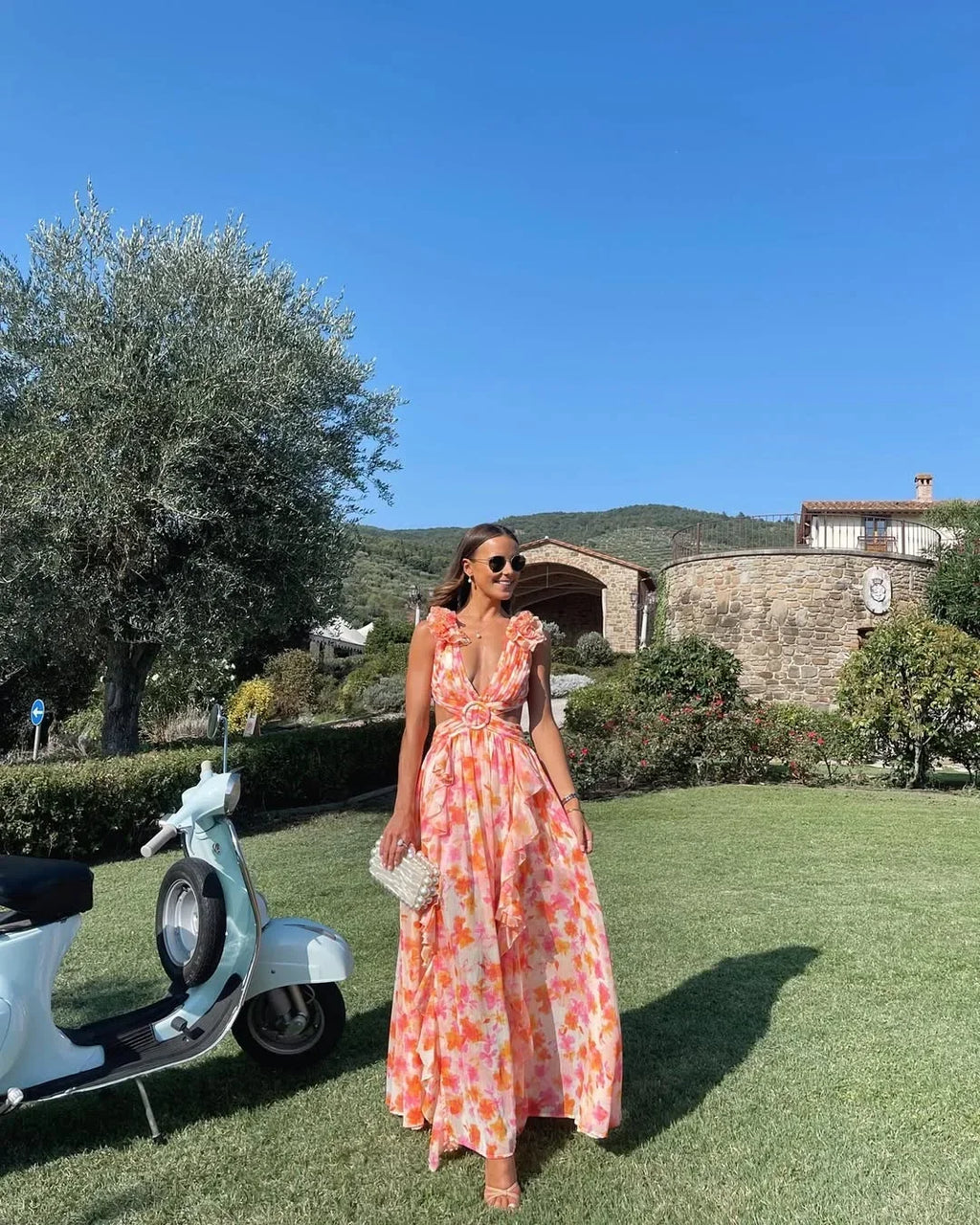 Solange | Women's Maxi Dress Cut-Out - Image 4