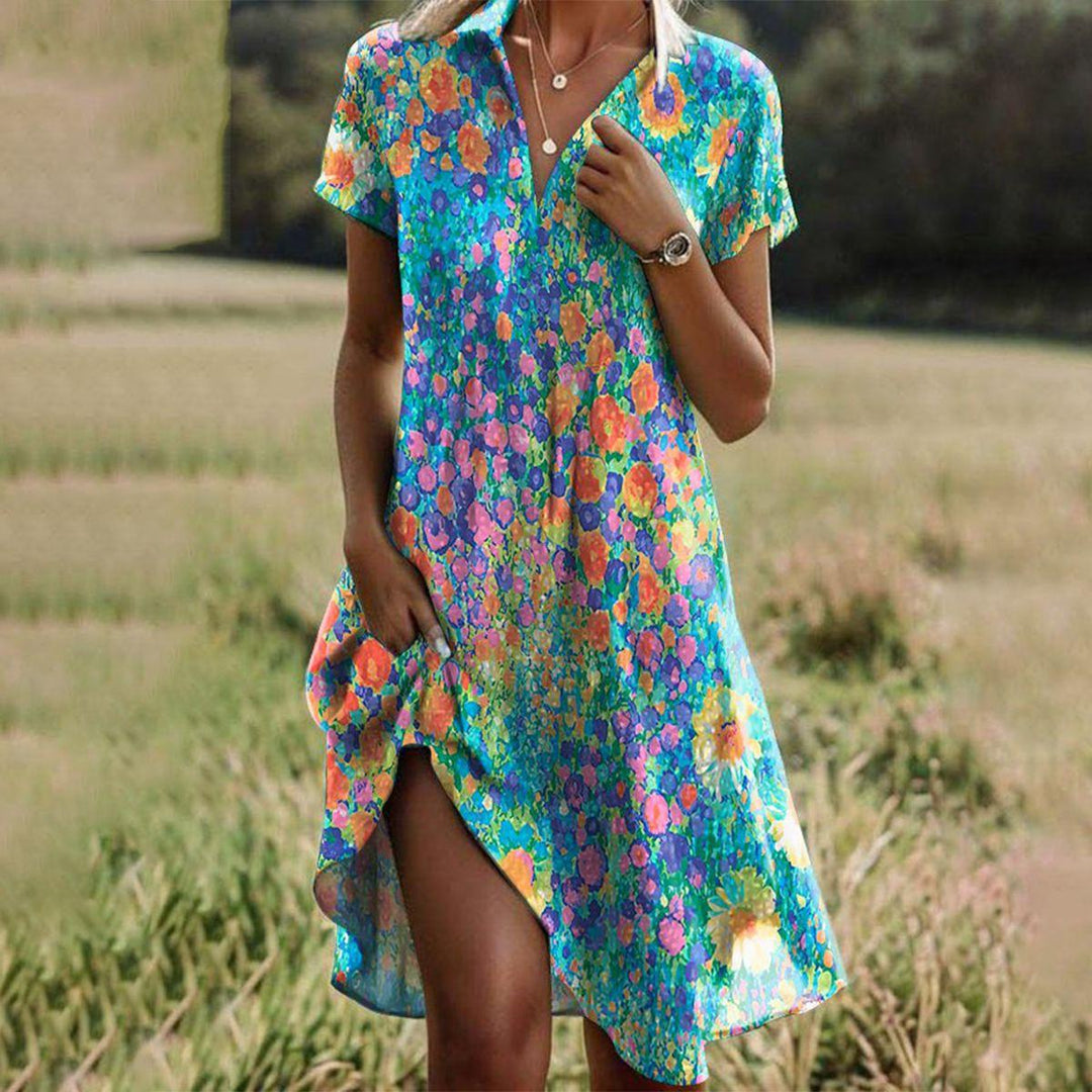 Solvaine | Women's Casual Summer Dress Midi - Image 1