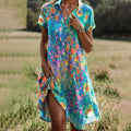 Solvaine | Women's Casual Summer Dress Midi - Image 1