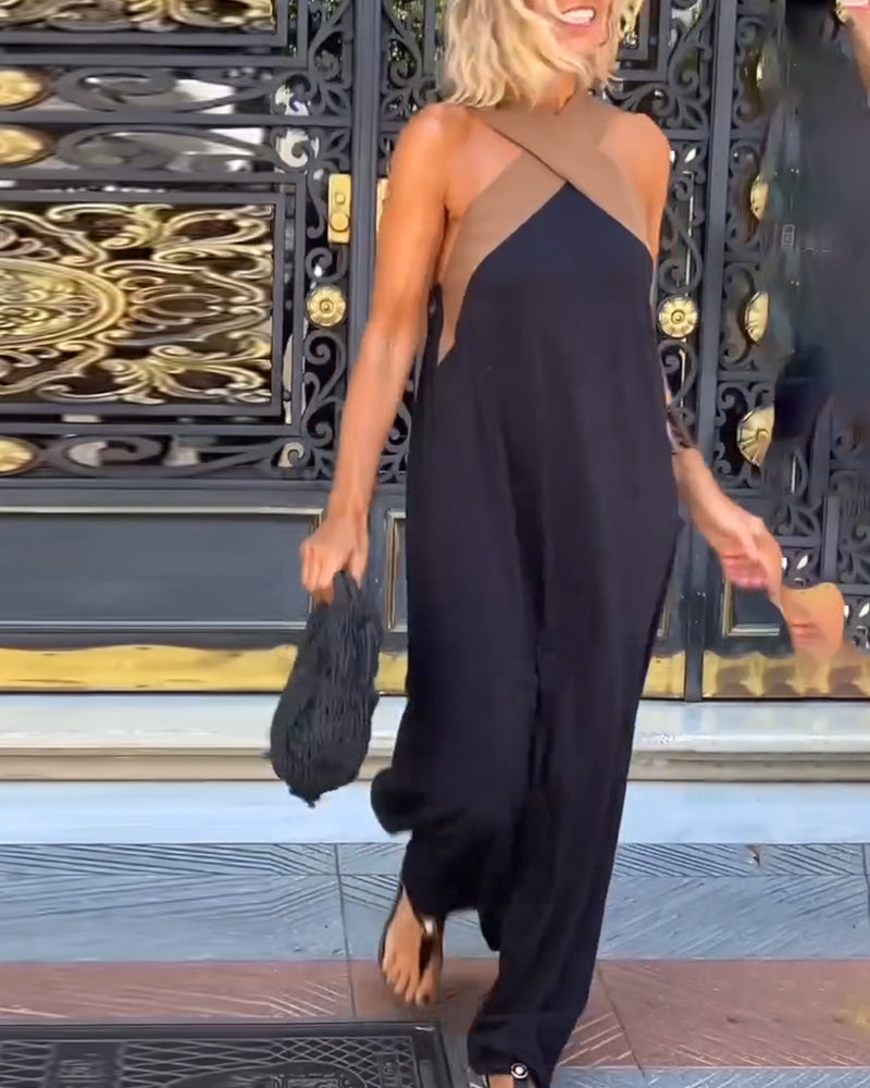 Solvaine | Women's Casual Summer Halter Neck Maxi Dress - Image 9
