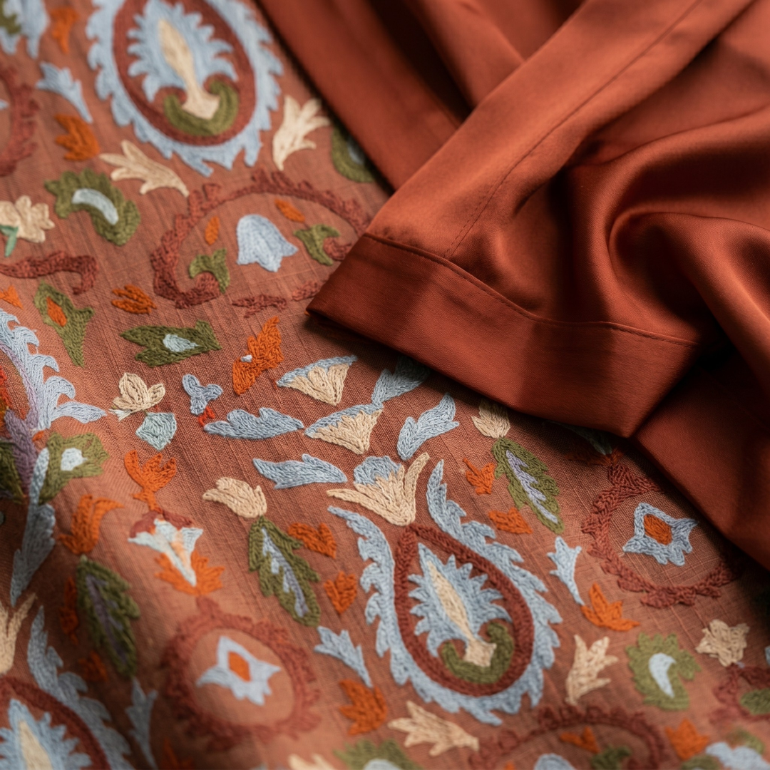 Solveiga | Women's Printed Maxi Dress with Shawl - Image 9