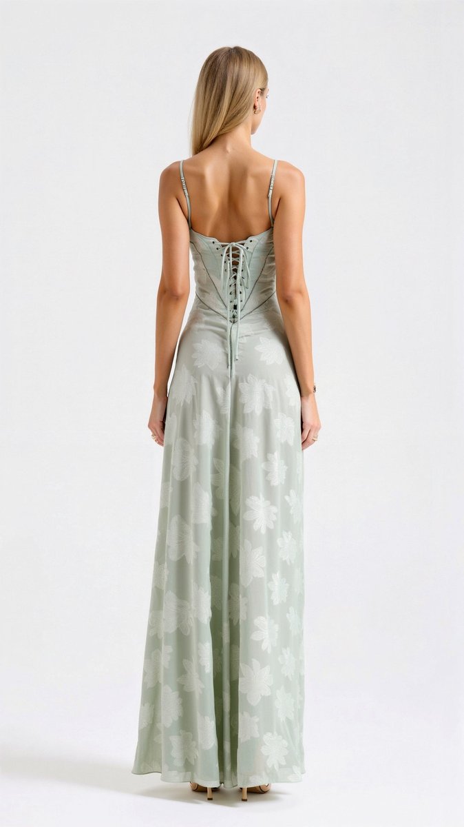 Sorelle | Women's Lace Bustier Maxi Dress - Black - Image 7