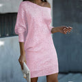 Tamsin | Women's Sequin Mini Dress Off-Shoulder - Image 1