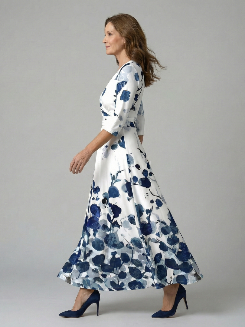 Tavona | Women's Midi Wrap Dress - Image 15