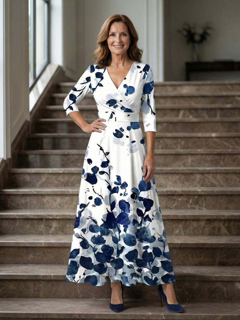 Tavona | Women's Midi Wrap Dress - Image 18
