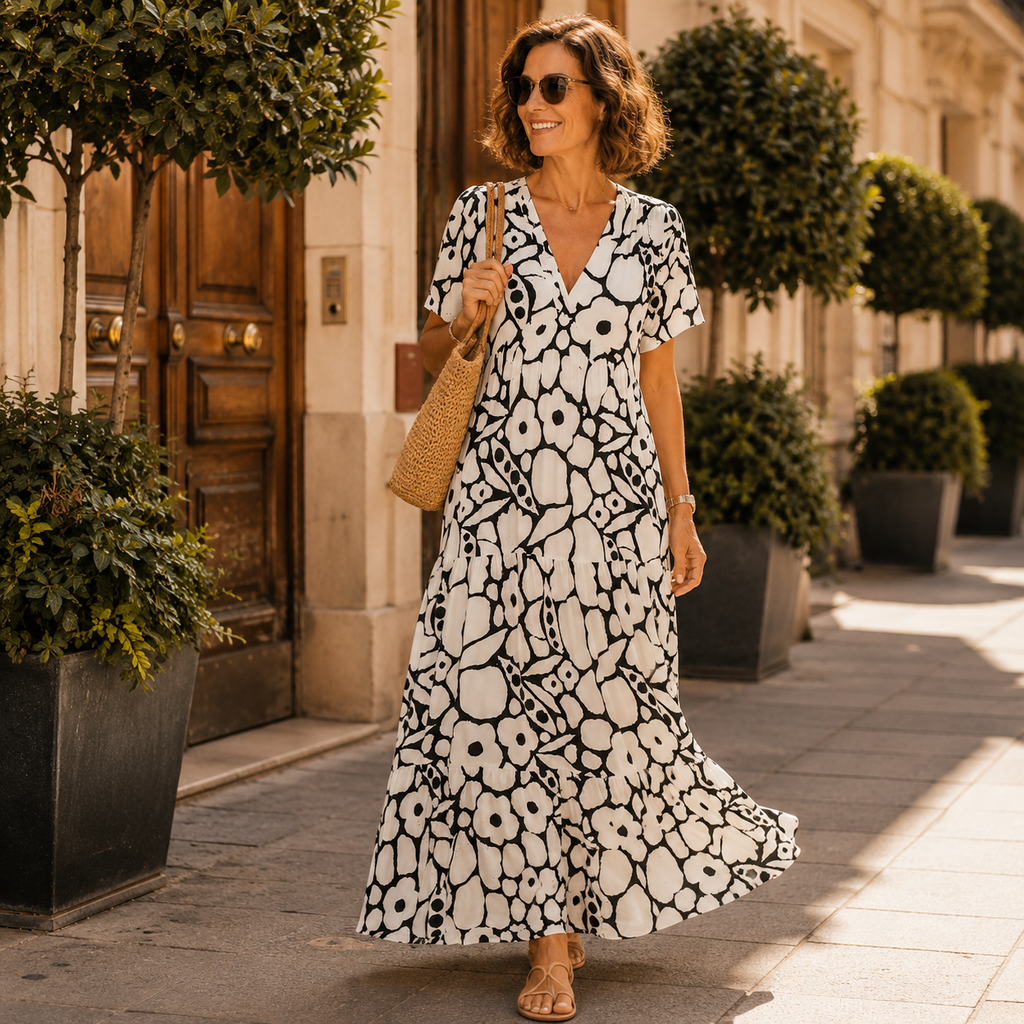 Telvaine | Women's Maxi Dress Tiered Skirt - Image 5