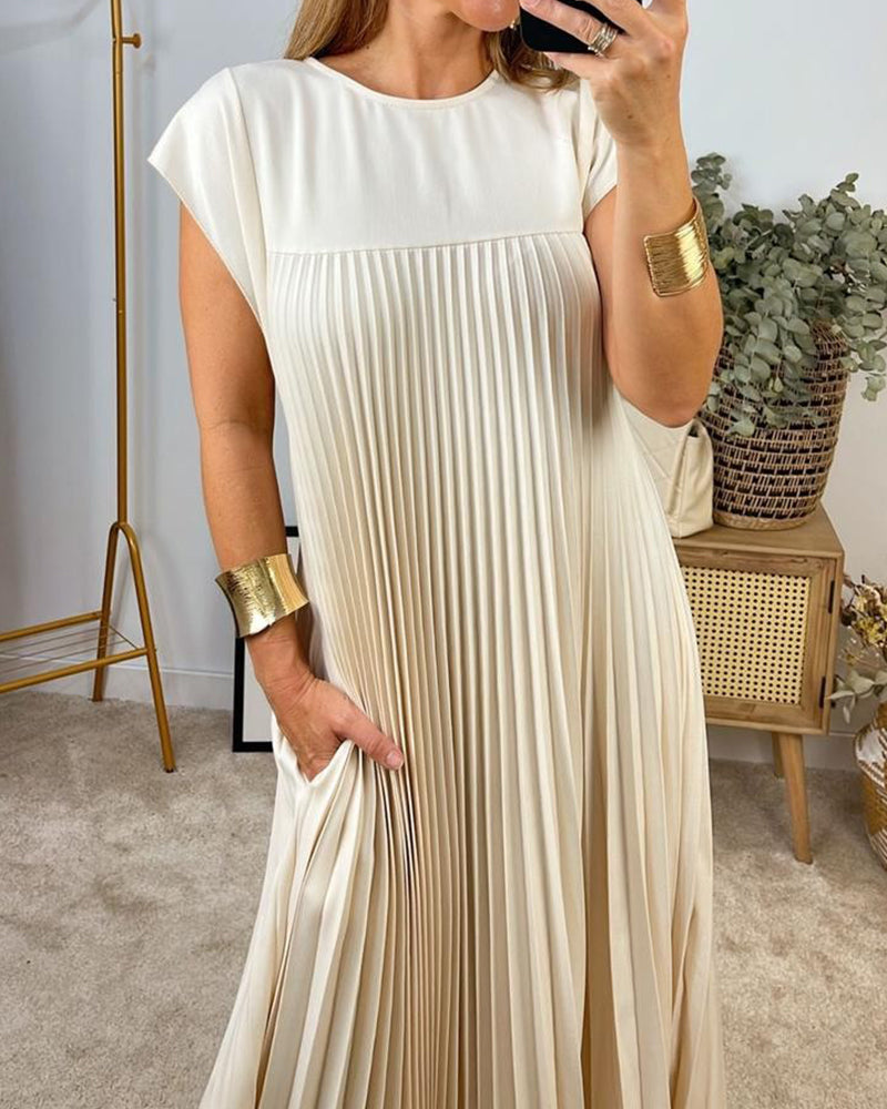 Telvaine | Women's Pleated Maxi Dress - Image 1