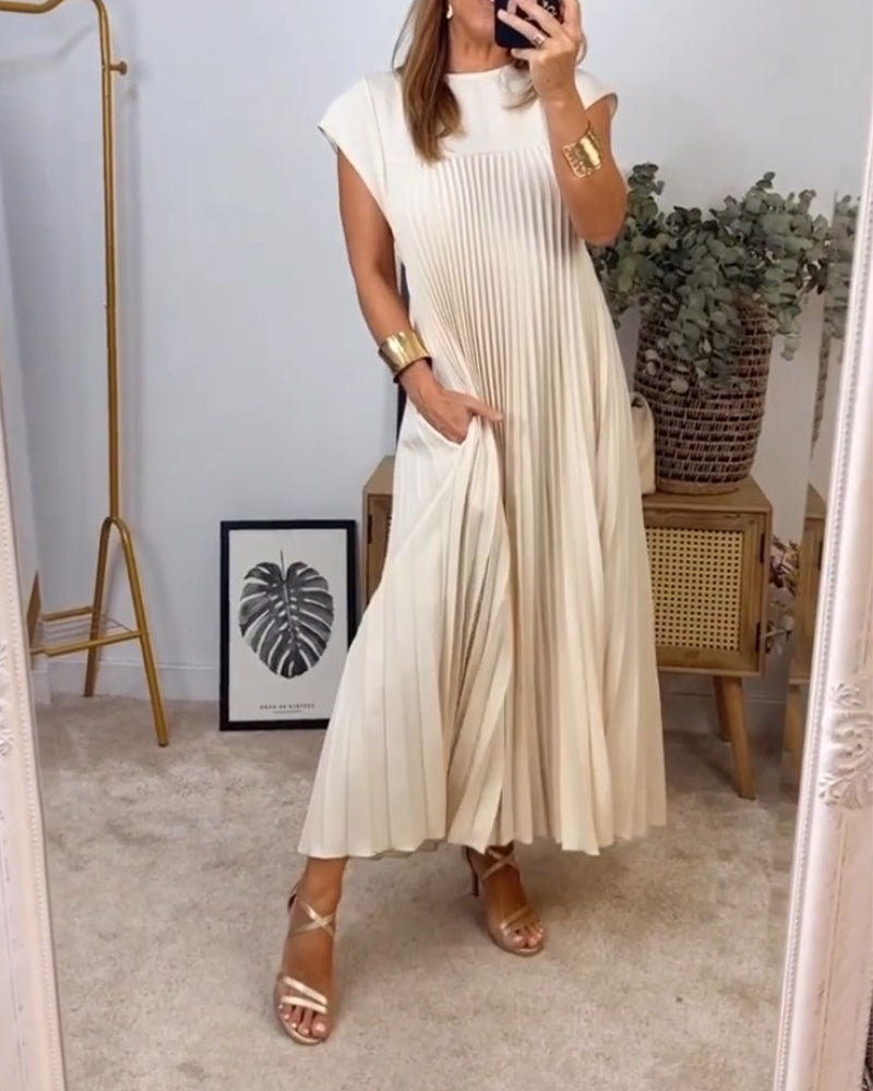 Telvaine | Women's Pleated Maxi Dress - Image 15