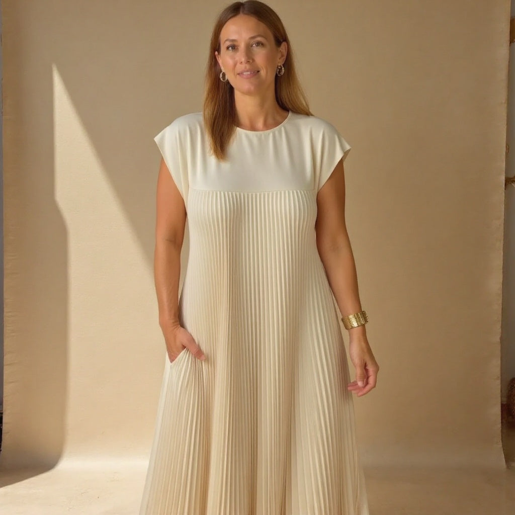 Telvaine | Women's Pleated Maxi Dress - Image 8