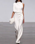 Telvaine | Women's Sleeveless Wide-Leg Evening Jumpsuit - Image 1