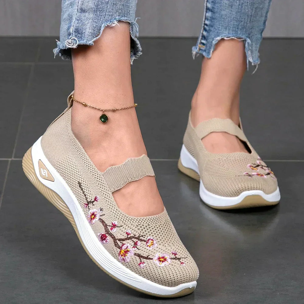 Telvwyn | Women's Orthopedic Sneakers Knit Flats - Image 2