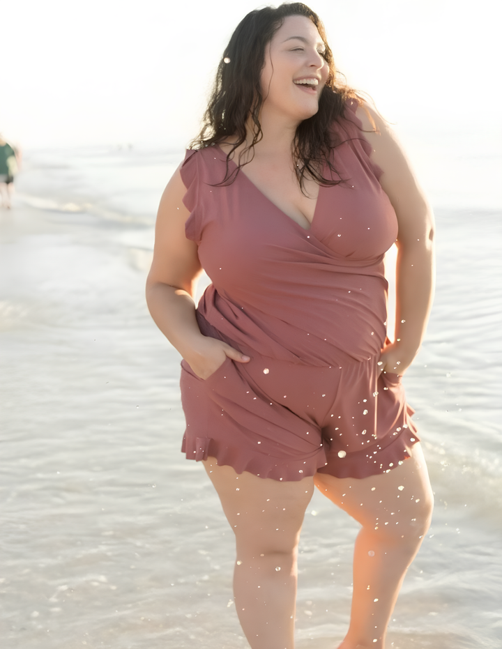 Thalindra | Women's One-Piece Swimsuit Ruffle Romper - Image 10