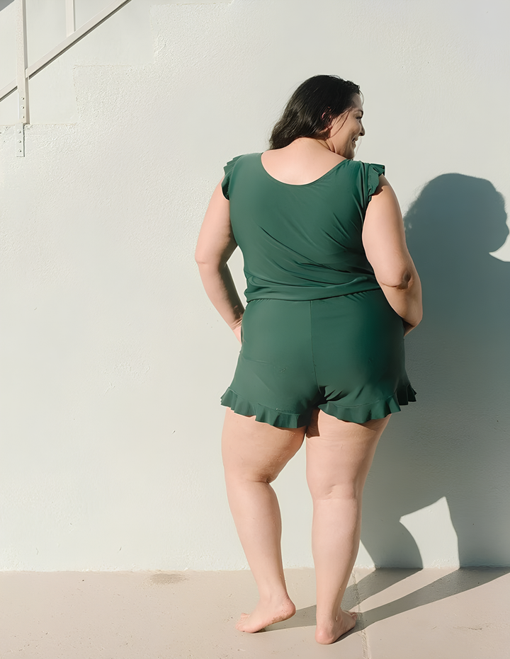Thalindra | Women's One-Piece Swimsuit Ruffle Romper - Image 7
