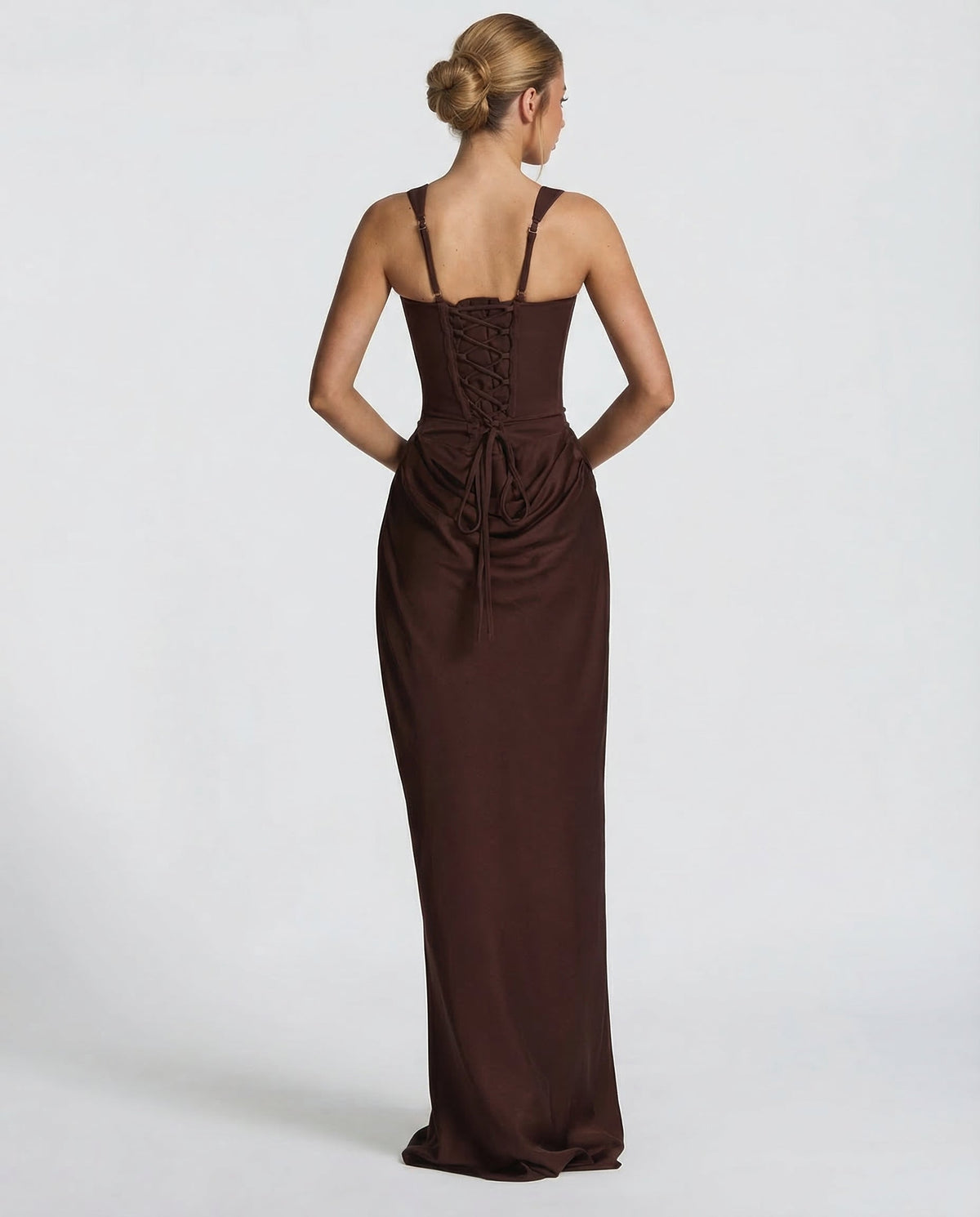 Thessvine | Women's Evening Gown Corset Maxi Dress - Image 10