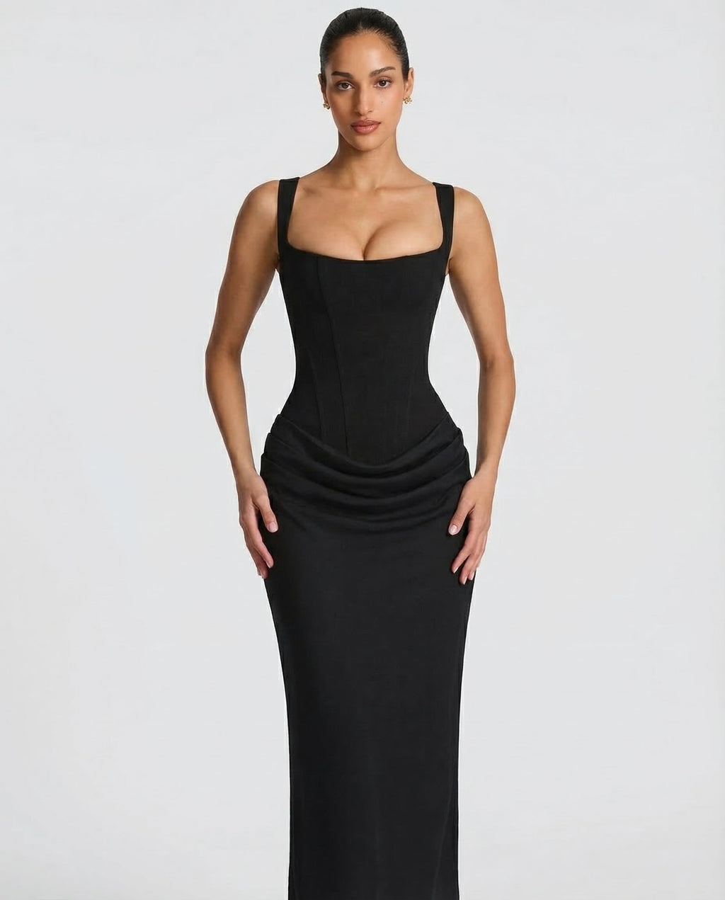 Thessvine | Women's Evening Gown Corset Maxi Dress - Image 14