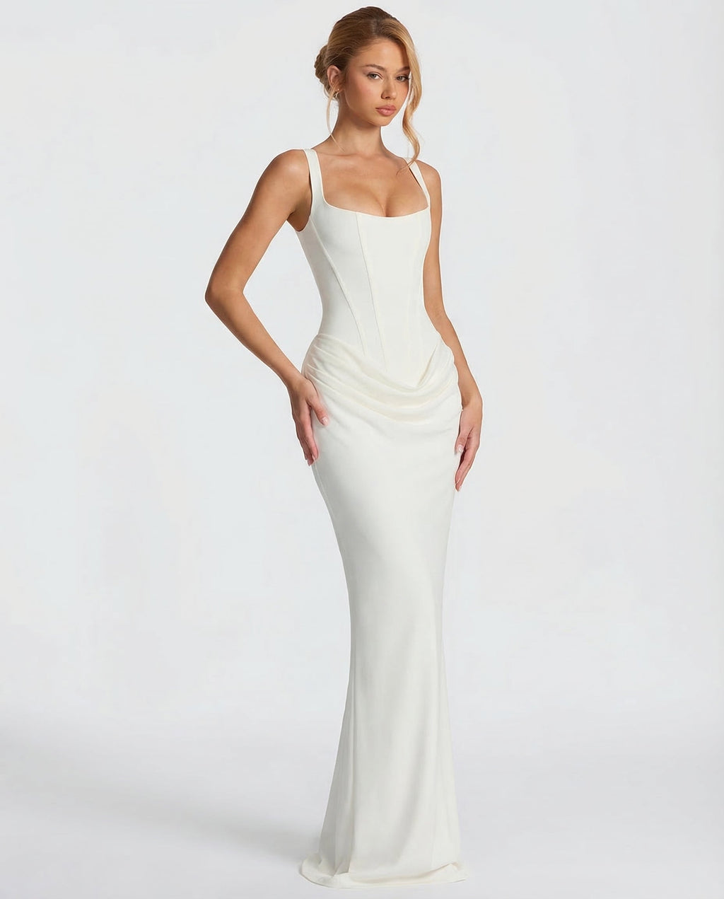 Thessvine | Women's Evening Gown Corset Maxi Dress - Image 15