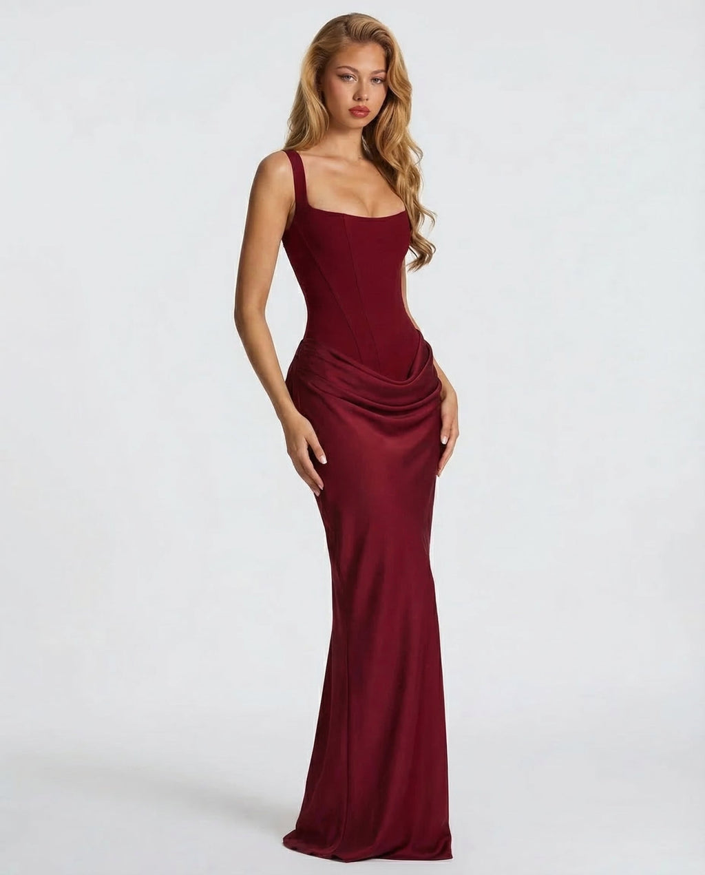 Thessvine | Women's Evening Gown Corset Maxi Dress - Image 18