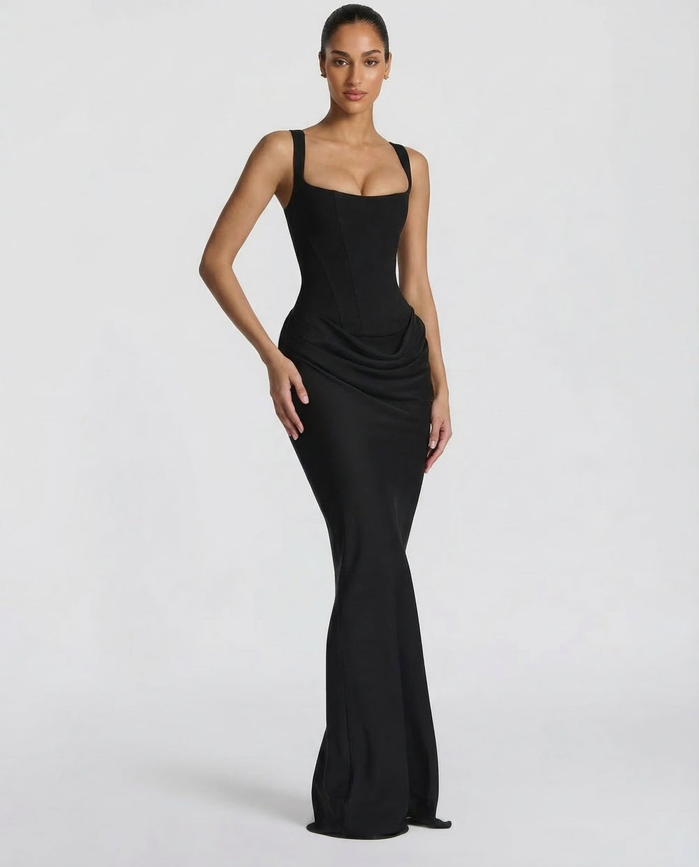 Thessvine | Women's Evening Gown Corset Maxi Dress - Image 2