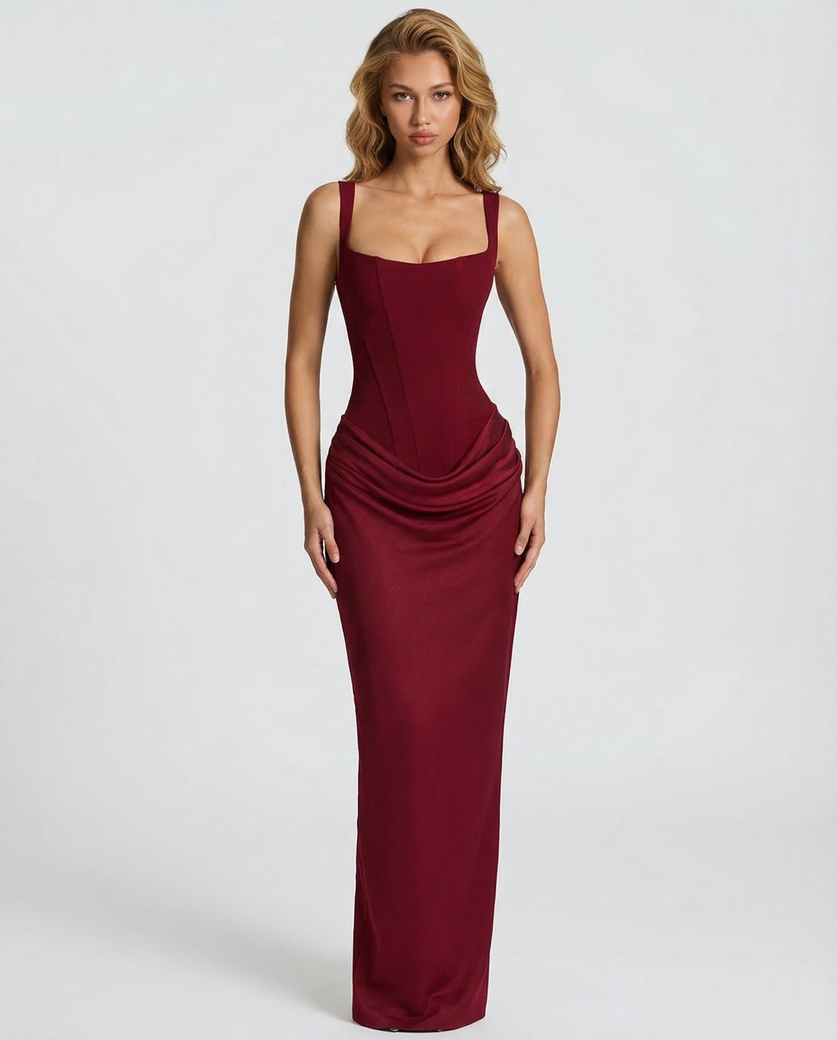 Thessvine | Women's Evening Gown Corset Maxi Dress - Image 20