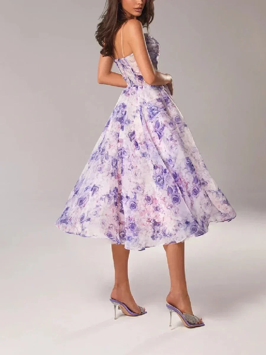 Tivella | Women's Cocktail Midi Dress - Image 2