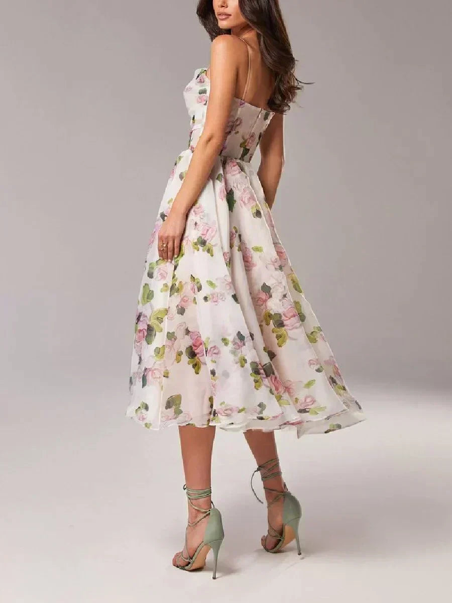 Tivella | Women's Cocktail Midi Dress - Image 6