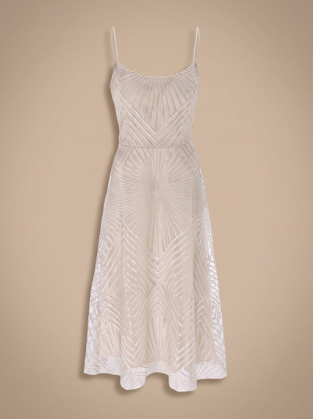 Tivorna | Women's Cocktail Dress A-Line Midi - White - Image 2