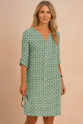 Tivorne | Women's Geometric Print Shift Dress - Image 1