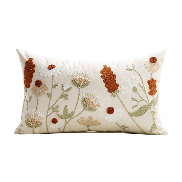 Tivourne | Embroidered Cushion Cover - Cream - Image 6