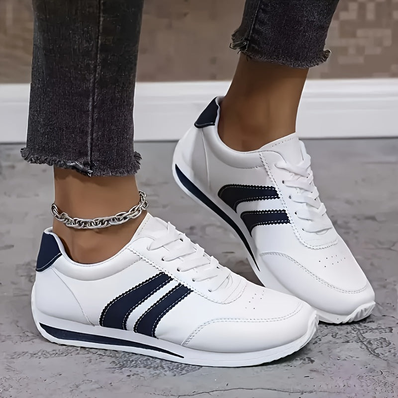 Veldaine | Women's Orthopedic Sneakers Lace-Up - White - Image 5