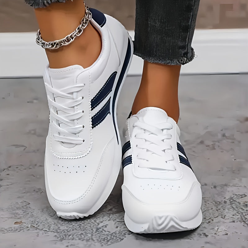 Veldaine | Women's Orthopedic Sneakers Lace-Up - White - Image 6