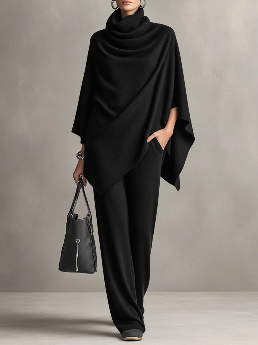 Veldorwyn | Women's Two Piece Set Cape & Wide Leg Pants - Image 1