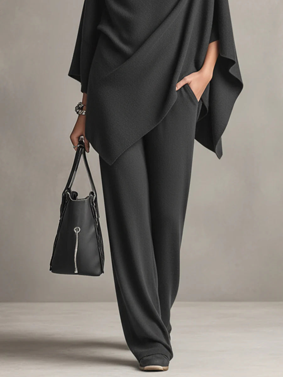 Veldorwyn | Women's Two Piece Set Cape & Wide Leg Pants - Image 7