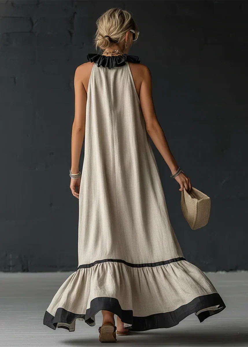 Veldourne | Women's Evening Gown Maxi Dress - Light Blue - Image 3