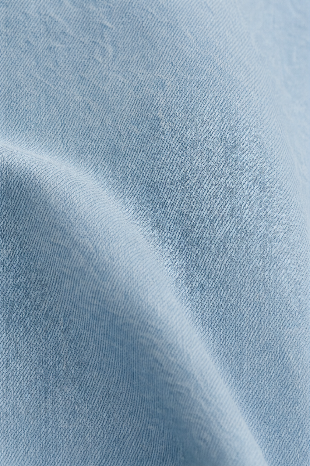 Veldourne | Women's Oversized Denim Shirt Tunic Top - Light Blue - Image 7