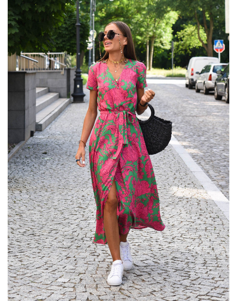Veldourne | Women's Wrap Midi Dress - Image 1