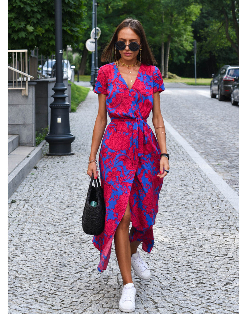 Veldourne | Women's Wrap Midi Dress - Image 2