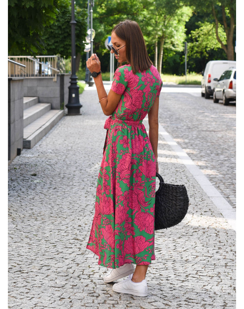 Veldourne | Women's Wrap Midi Dress - Image 4