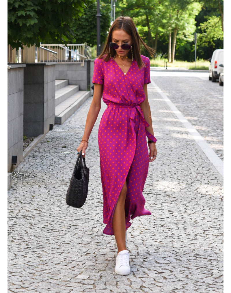 Veldourne | Women's Wrap Midi Dress - Image 8