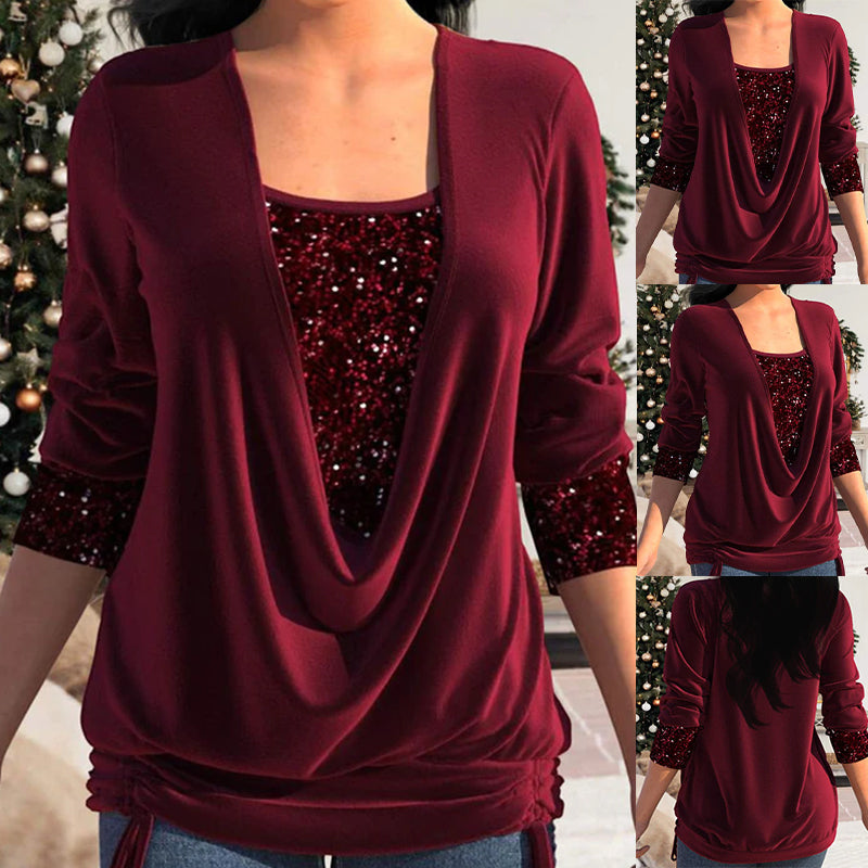 Veldris | Women's Christmas Party Sequin Blouse - Image 7