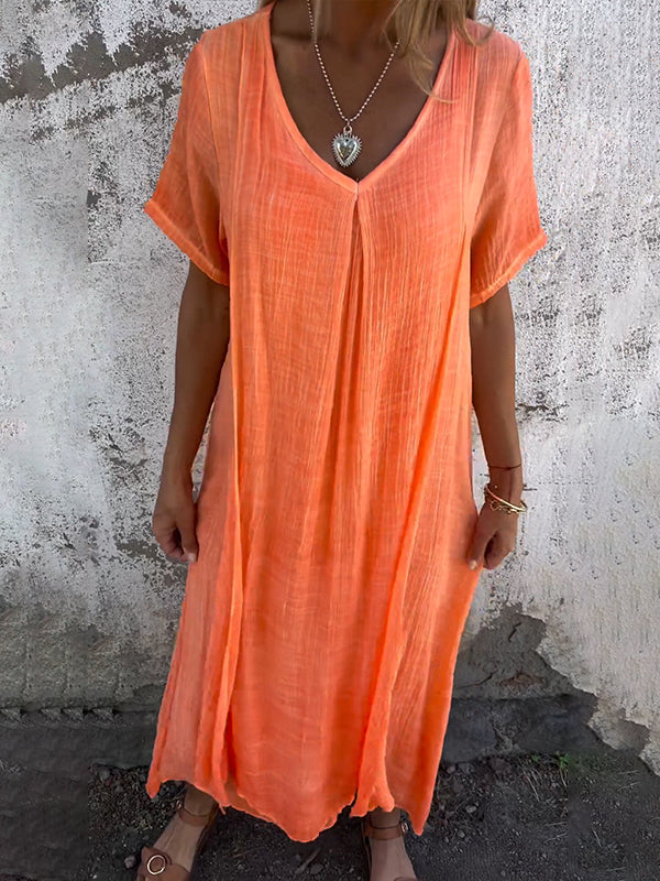Veldwyn | Women's Casual Summer Midi Dress - Blue - Image 11