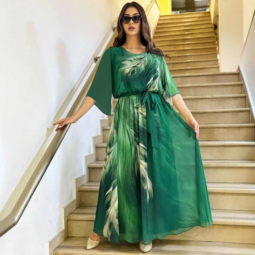 Vellindra | Women's Maxi Dress Flutter Sleeve - Image 1