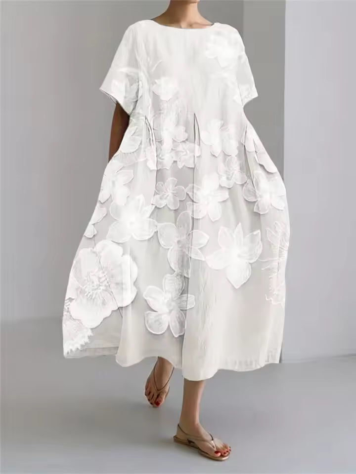 Velmira | Women's Maxi Dress Short Sleeve - Image 1