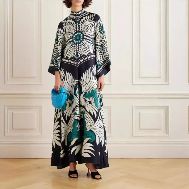 Velvara | Women's Maxi Dress Long Sleeve - Image 3