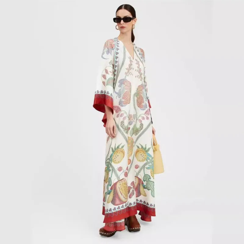 Velvara | Women's Maxi Dress Long Sleeve - Image 4