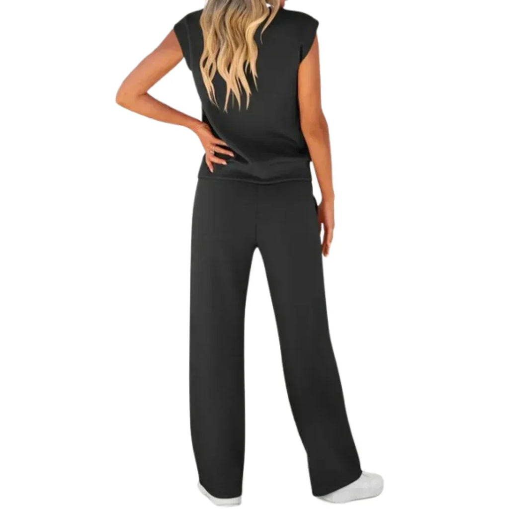 Velvith | Women's Two-Piece Lounge Set Wide-Leg Trousers - Image 10