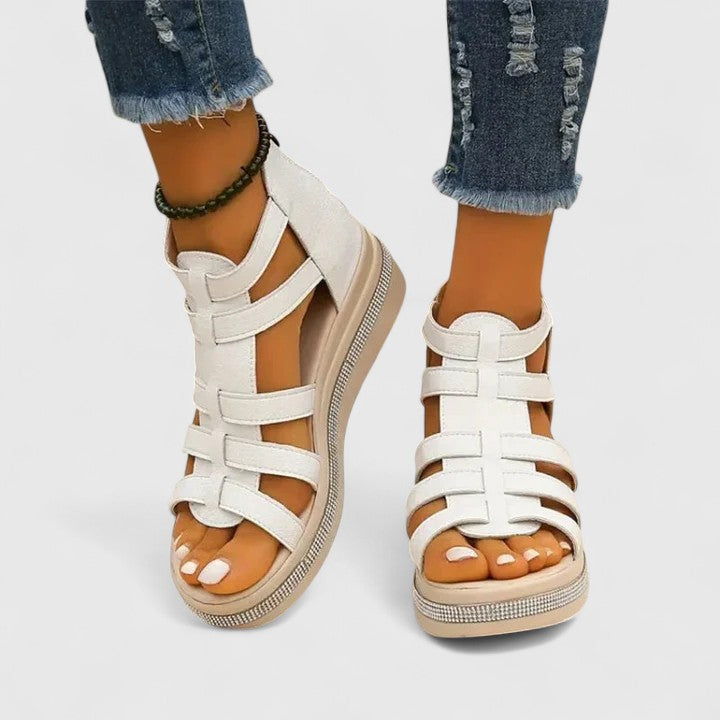 Vordaine | Women's Gladiator Platform Wedge Sandals - Image 1
