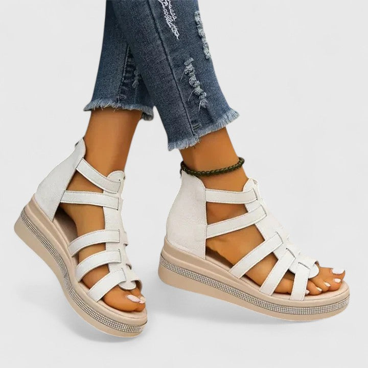 Vordaine | Women's Gladiator Platform Wedge Sandals - Image 5